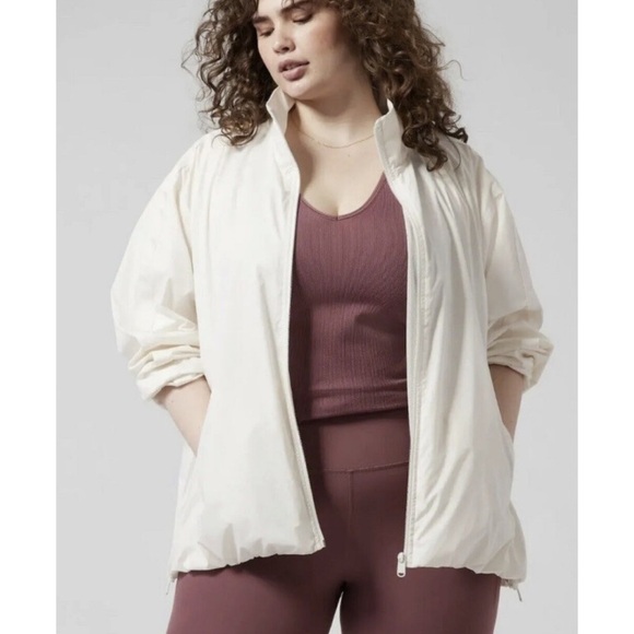 Athleta Sightseer Lace Jacket Magnolia White - Picture 1 of 15
